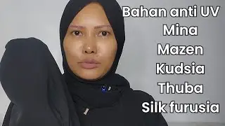 Perbedaan kain anti UV Mazen, Mina, Kudsia, Thuba dan silk furusia 