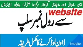 📜 How to Download Roll Number Slips from BISE Websites | Matric & Inter 2025 | Punjab Boards