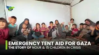 Emergency Tent Aid for Gaza: The Story of Nour & 15 Children in Crisis (KHOM MALAYSIA)