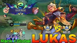 SAVAGE Lukas Powerful EXP Laner - Top 1 Global Lukas by B L I S S - Mobile Legends