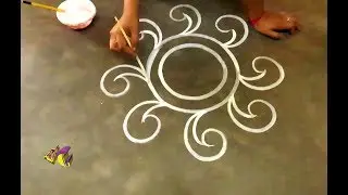 Easy Beautiful rangoli designs || simple creative Kolam designs