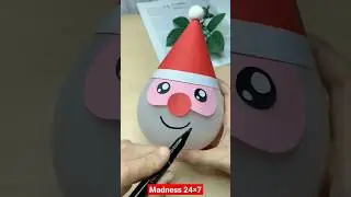 Christmas Balloon Craft | Christmas craft ideas | Christmas decoration ideas | diy santa claus 🎅🎄⛄