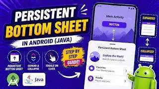 ANDROID - PERSISTENT BOTTOMSHEET TUTORIAL IN JAVA
