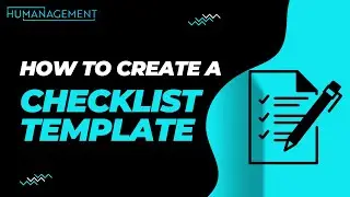 How to create a Checklist Template in Humanagement