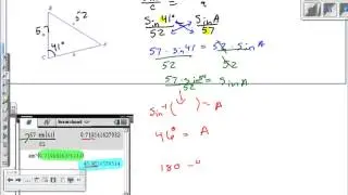 Solving a triangle with the law of sines Problem type 2