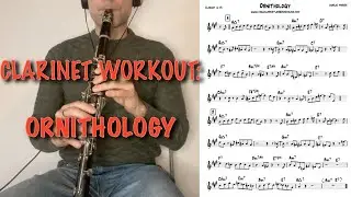 BURNING JAZZ CLARINET WORKOUT! play along: Ornithology by Charlie Parker