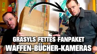 Mega Unboxing: Grasyls Fanpaket mit Airsoft, Kameras & Crazy Stuff