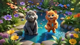 Six Tiny Kittens Learn Opposites | Opposite Words Song for Kids | Preschool Learning & Nursery Rhyme