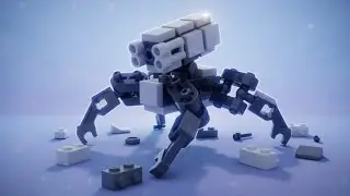 Mini Mech Crawler MOC Design Tutorial | Custom Block Model Build