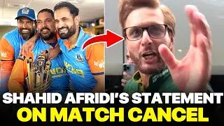 India vs Pakistan Match Cancelled | Shahid Afridi's Big Statement After WCL Controversy