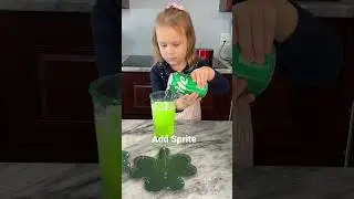 Spring is in the air. Let's make a new drink. #kidfriendly #trysomethingnew #mocktail #stpatricksday