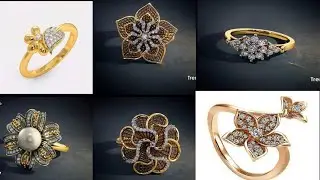 Exclusive gold & diamond ring collection😍 latest fashionable diamond ring design😍 #new #Design #ring
