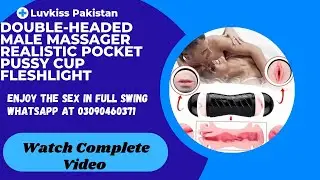 Double-Headed Male Massager Realistic Pocket Pussy Cup Fleshlight Blowjob(Mouth wth Teeth)And Pussy