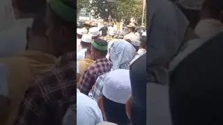 Muslim ulama organisation vakhf committee protest in Mangalore