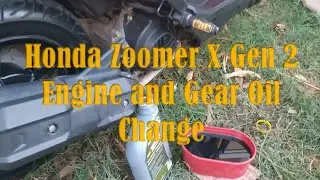 Zoomer X Engine and Gear Oil Change