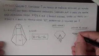 ITA 2022 - Questão de Geometria Espacial