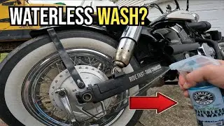 Can you WASH a Motorcycle WITHOUT WATER? | Honda Shadow 750 Aero