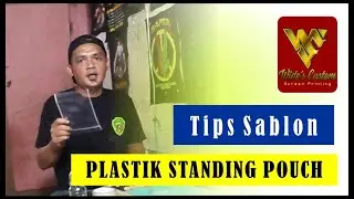 TUTORIAL CARA SABLON PLASTIK STANDING POUCH  PEMULA