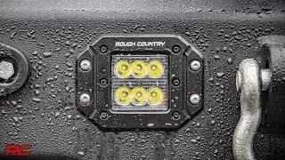 2-inch Square Flush Mount Black Series Cree LED Cube Lights by Rough Country