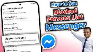 How to See Blocked Account on Messenger 😱 | Find Blocked Person on Messenger