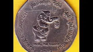Valuable Indian 2 Rupees Commemorative Coins.