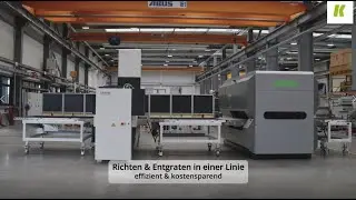 Blech-Fertigung 4.0: Richten und Entgraten vollautomatisch in einer Linie