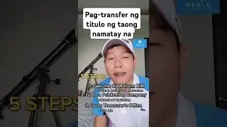 Pag-transfer ng titulo ng property taong pumanaw na #estate #land #transfer #title #property #tax