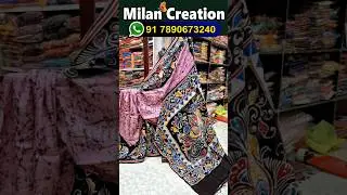 Hand Batik Collection Pure Silk sarees/MILAN CREATION-917890673240