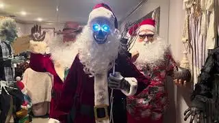 NEW FOR 2023 SVI Home Depot Life Size Animated Skeleton Santa Christmas Decor (ALL PHRASES) 🎅💀