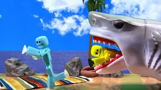 |A BITE AT THE BEACH!!| A Stikbot Comedy Stop Motion Short Film. #StikbotSummerShorts 