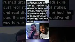 John Boyega on how he'd remake the sequel trilogy. #Shorts #Johnboyega #Starwars