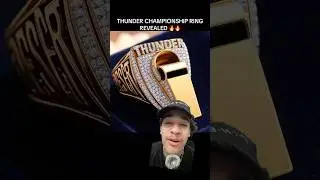 OKC THUNDER CHAMPIONSHIP RINGS REVEALED 🔥🔥 #nba #basketball #okcthunder #shorts #championshipring