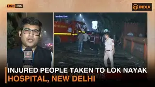 Injured people taken to Lok Nayak hospital, New Delhi