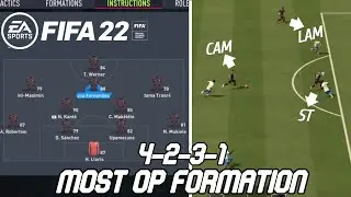 FIFA 22 BEST FORMATION 4231 TUTORIAL - Meta Formation Best Custom Tactics & Instructions!