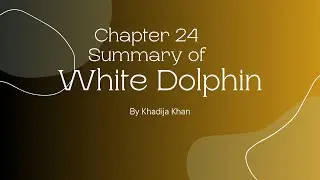 SUMMARY OF CHAPTER 24 | WHITE DOLPHIN | KHADIJA KHAN