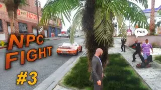 GTA 5 - Make NPC Fight Each Other Part 3 - Cops Rule 💀