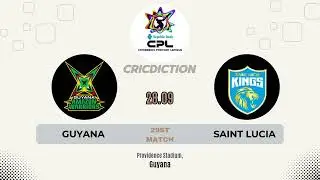 CPL 2024 Prediction: Guyana Amazon Warriors vs Saint Lucia Kings, 29th Match