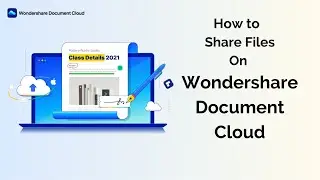 How to do file sharing | Wondershare Document Cloud