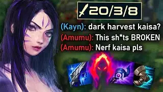This new full AP darkharvest Kaisa build is unbelievably OP in S10  | League of Legends