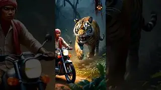Jim Corbett Sunderkhal Tiger Attack Bike #shorts #discoverwildpaws