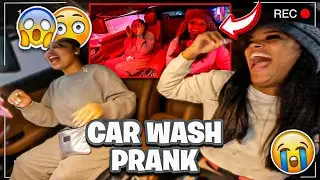 CAR WASH PRANK ON MIAH ( SHE GOT OUT THE CAR😂)