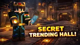 i build a secret trending hall in survival server