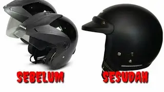 MODIFIKASI HELM HONDA TRX-3 MENJADI HELM CARGLOSS !!!