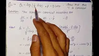 How to check transformation is canonical ?  | hamilton canonical equation | MSc math 