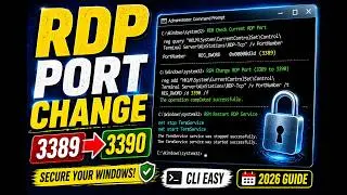 How to Change Remote Desktop Port via Command Line (3389) ➜ Custom Port Secure Your Windows 10/11