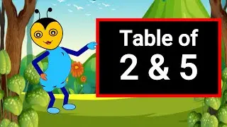 Table of 2 & 5 in English | 2 X 0 = 0 | Multiplication Tables in English | 5 X Table | Core Kidz Tv