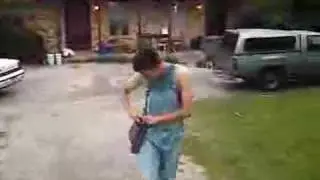 Texas blue boy in overalls