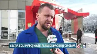 SECTIA BOLI INFECTIOASE PLINA DE PACIENTI CU GRIPA