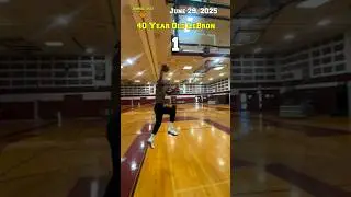 40 Year Old LeBron James Has 6 Dunks in 28 Seconds Conditioning Workout!