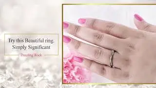 Ladies Anniversary Swirl Stackable Wedding Band